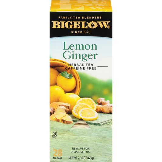 Bigelow® Lemon Ginger Herbal Tea (28 Pack)