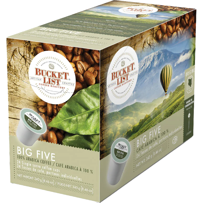 Bucket List Coffee Roastery® Big Five (24 Pack)