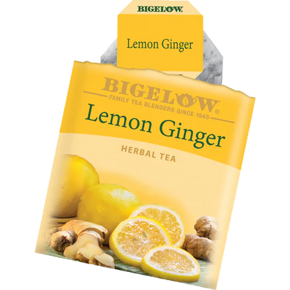 Bigelow® Lemon Ginger Herbal Tea (28 Pack)