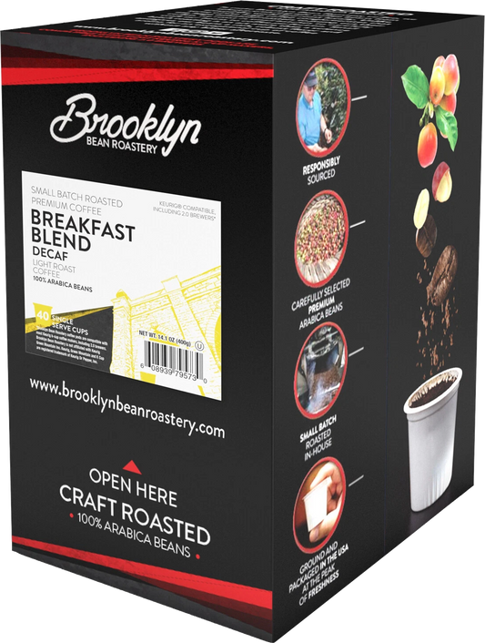 Brooklyn Bean Roastery Breakfast Blend Decaf 40ct
