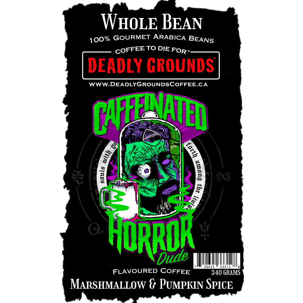 Deadly Grounds Caffeinated Horror Dude Beans (12oz/340g)