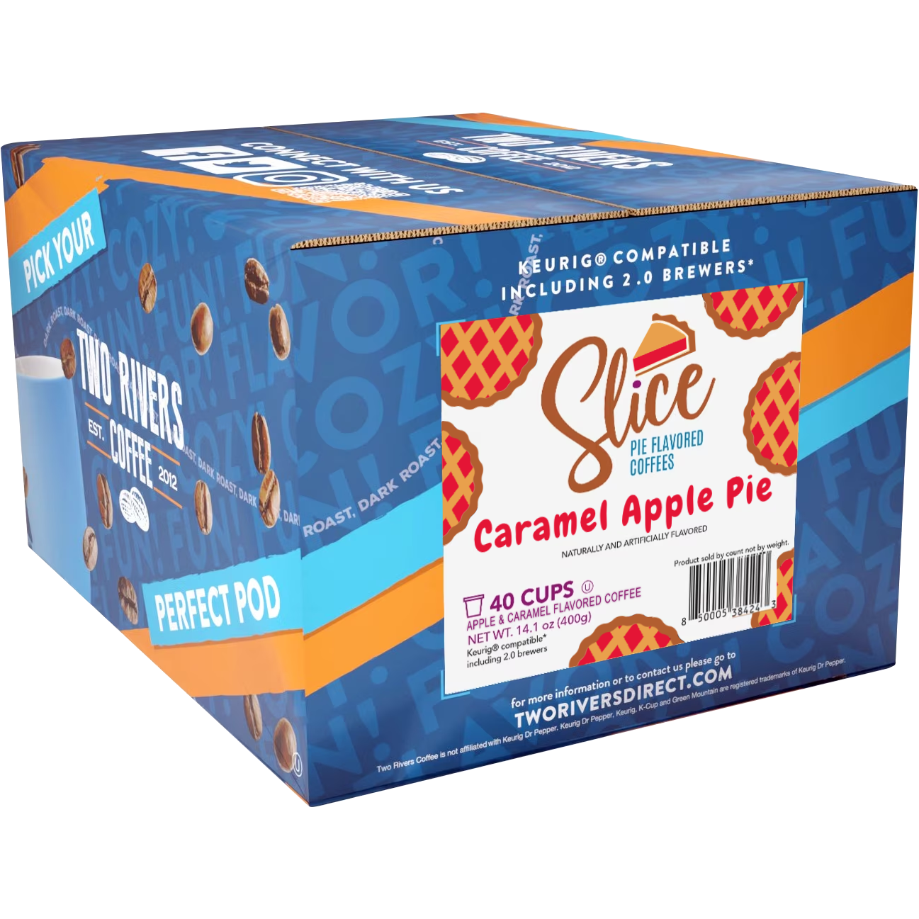Slice Pie Flavoured Coffee Caramel Apple Pie 40ct