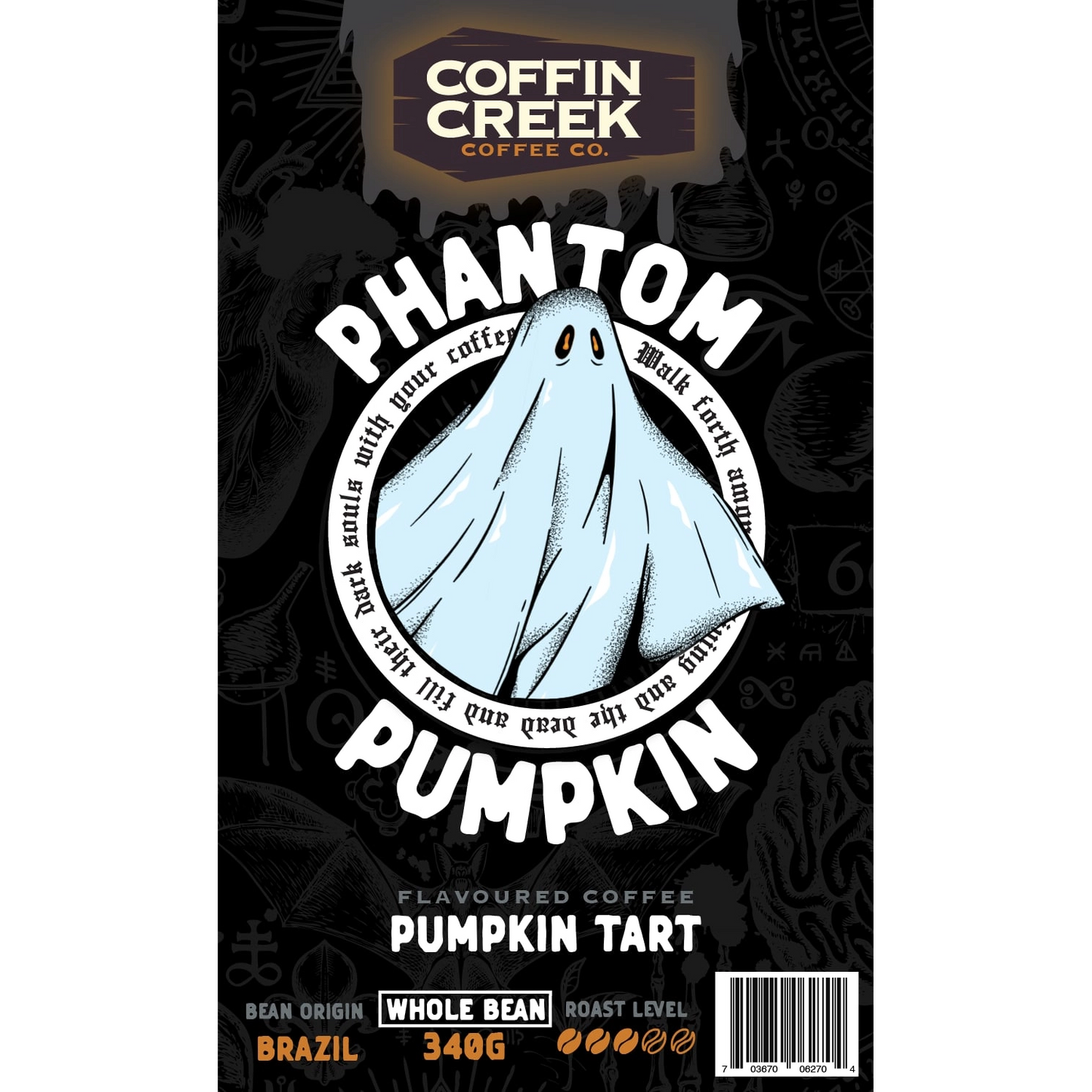 Coffin Creek Phantom Pumpkin Beans (12oz/340g)