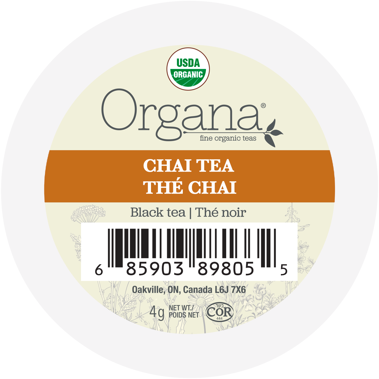 Organa Chai Tea K-Cup (24 Pack)