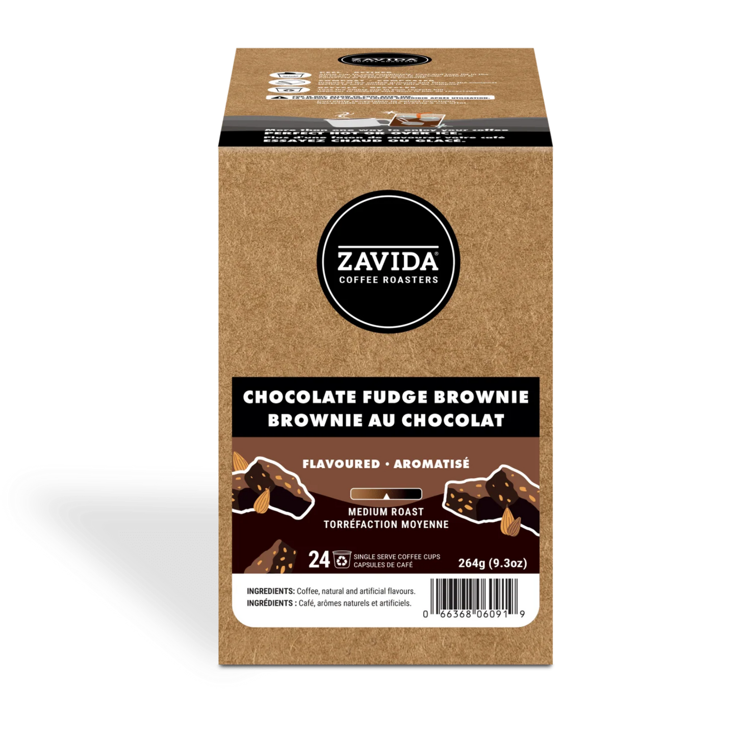Zavida® Chocolate Fudge Brownie (24 Pack)