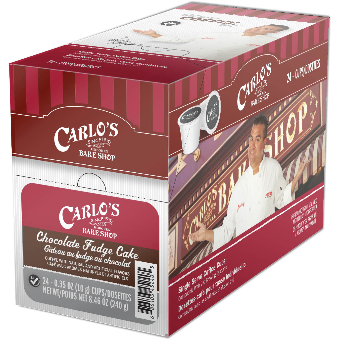 Carlo's Bake Shop™ Chocolate Fudge Cake (24 Pack)