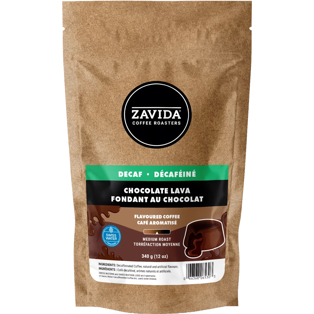 Zavida® Whole Bean Decaf Chocolate Lava (12oz/340g)