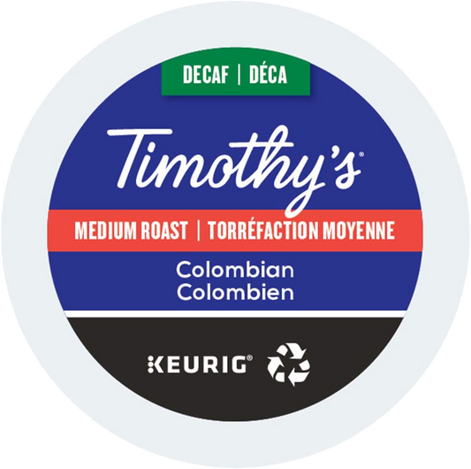 Timothy's® Decaf Colombian (24 Pack)