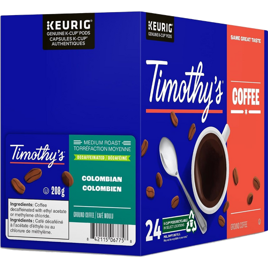 Timothy's® Decaf Colombian (24 Pack)