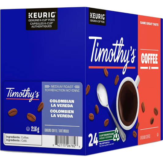 Timothy's® Colombian La Vereda (24 Pack)
