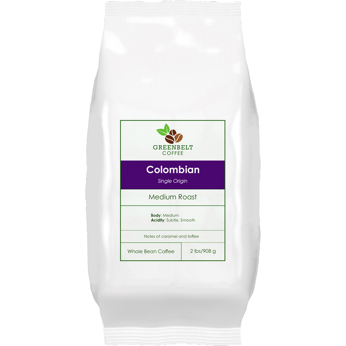 Greenbelt Coffee Colombian (2lbs/908g)