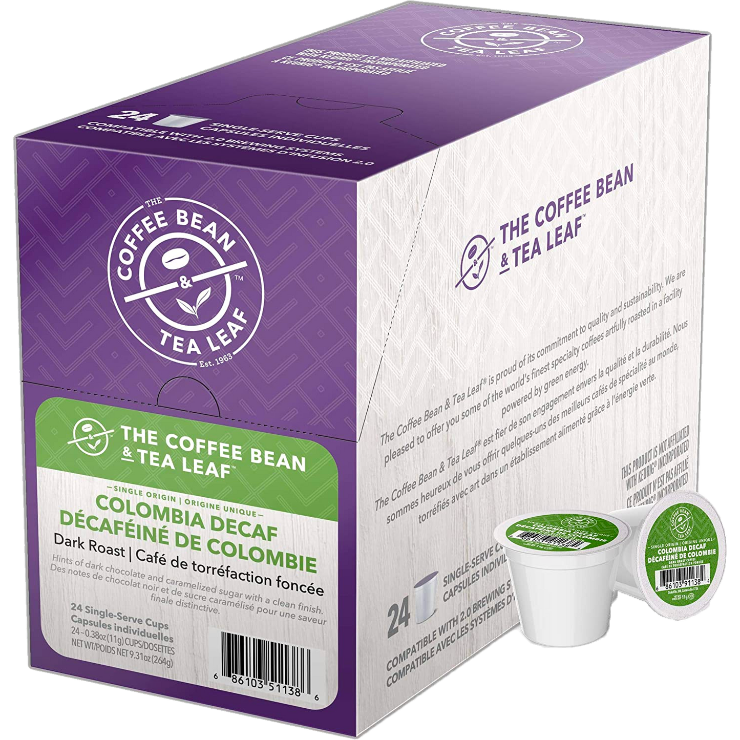 The Coffee Bean & Tea Leaf™ Colombia Decaf (24 Pack)