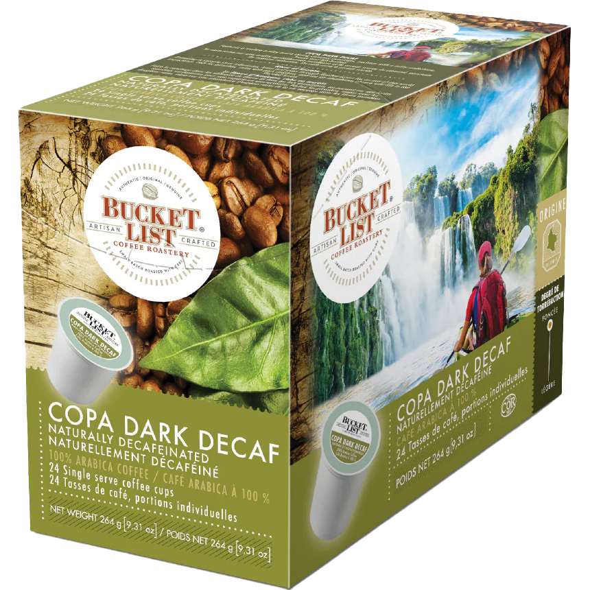 Bucket List Coffee Roastery® Copa Dark Decaf (24 Pack)