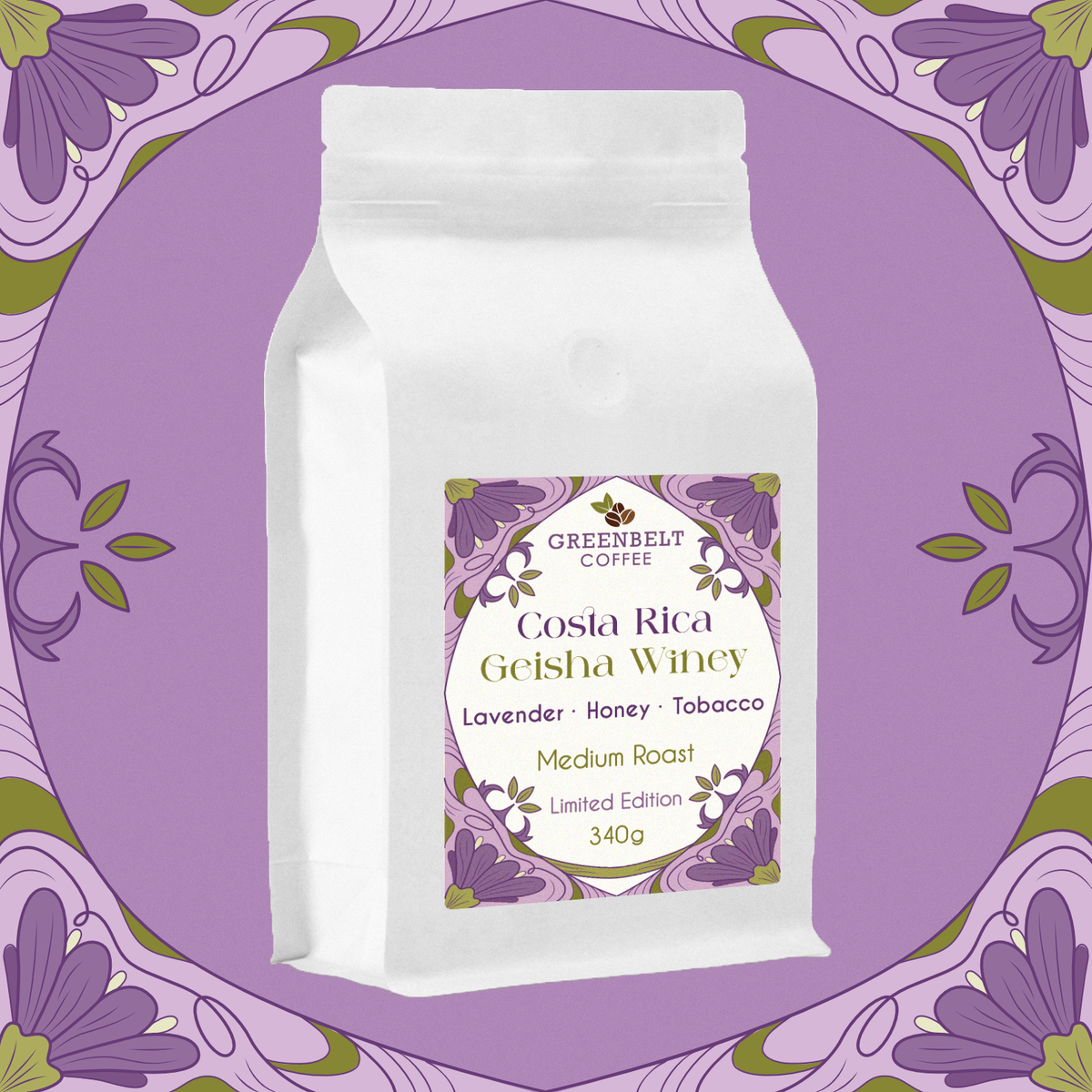 Costa Rica Geisha - Medium Roast 340g – Greenbelt Coffee