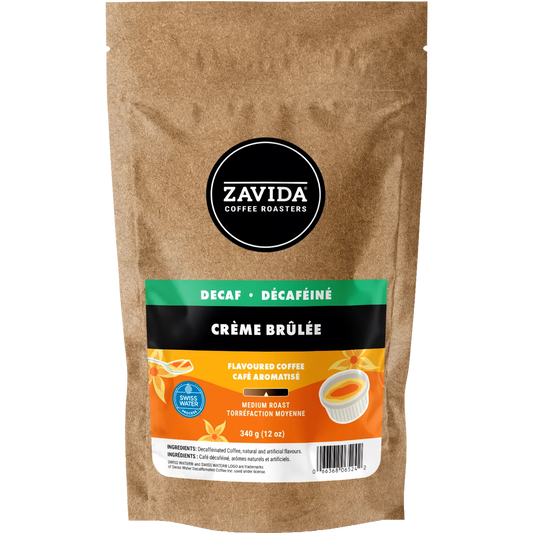 Zavida® Whole Bean Decaf Crème Brûlée (12oz/340g)