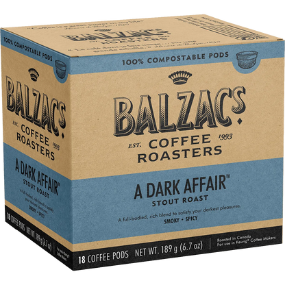 Balzac's Dark Affair Compostable K-Cup (18 Pack)