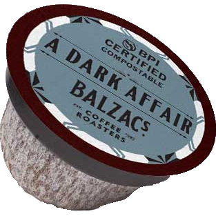 Balzac's Dark Affair Compostable K-Cup (18 Pack)