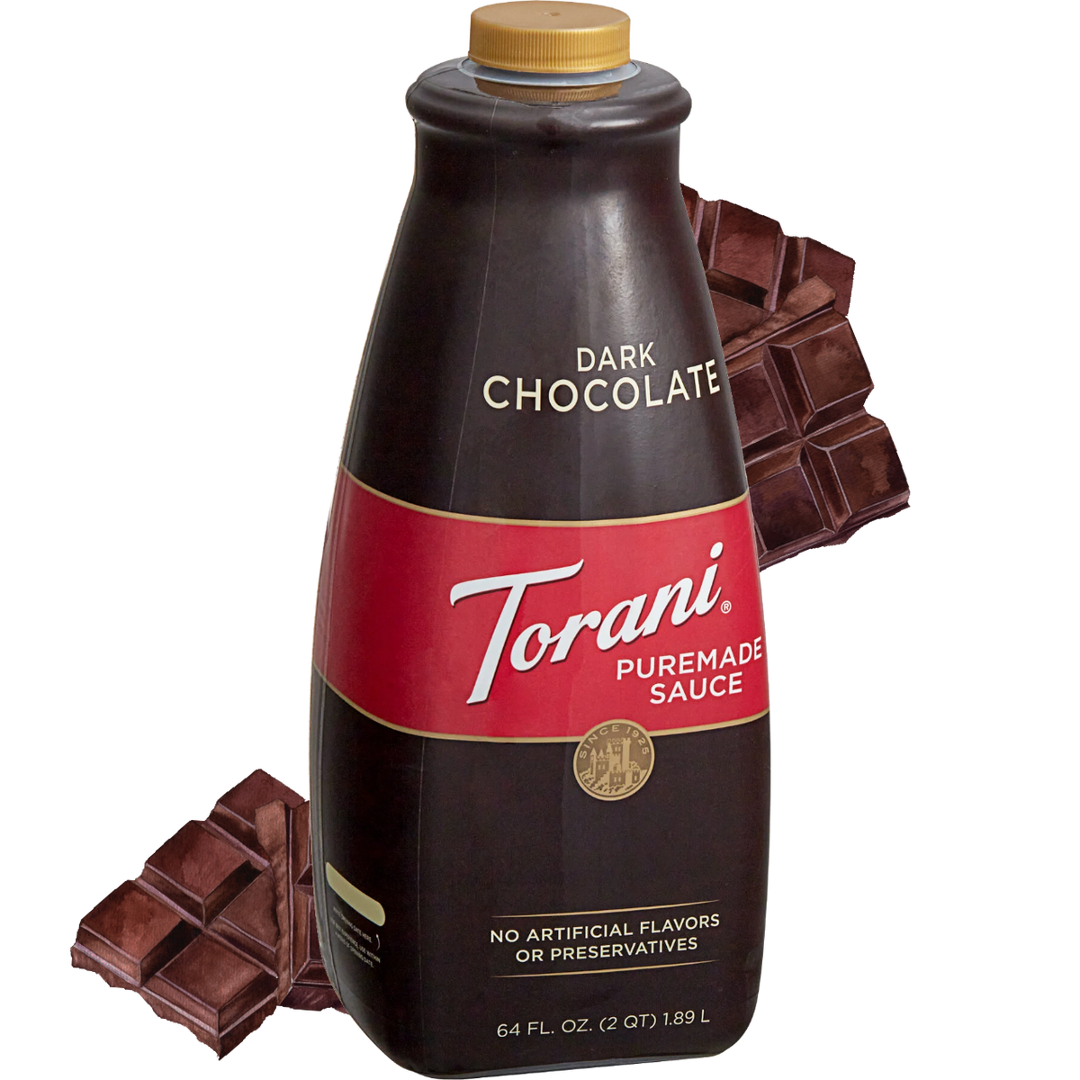 Torani® Puremade Dark Chocolate Sauce (64oz/1.89L)
