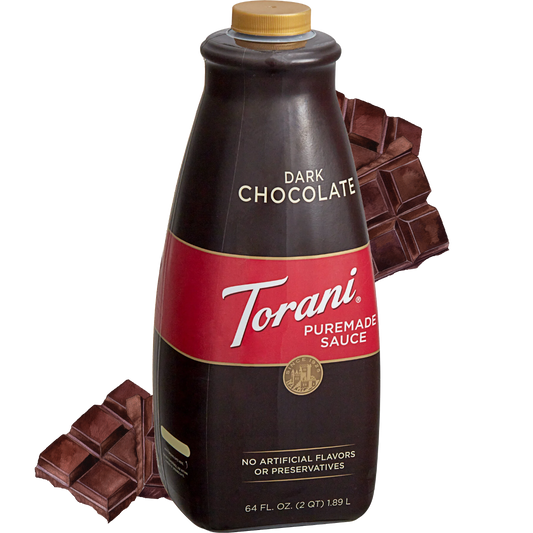 Torani® Puremade Dark Chocolate Sauce (64oz/1.89L)