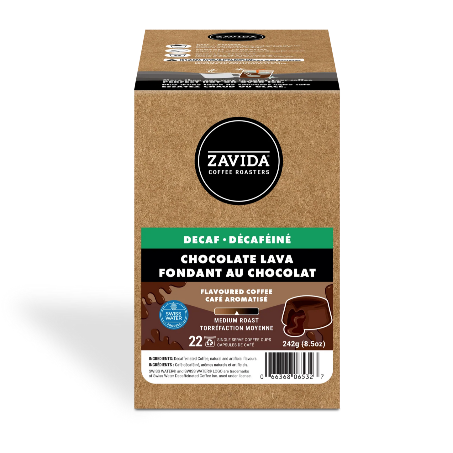 Zavida® Decaf Chocolate Lava (22 Pack)