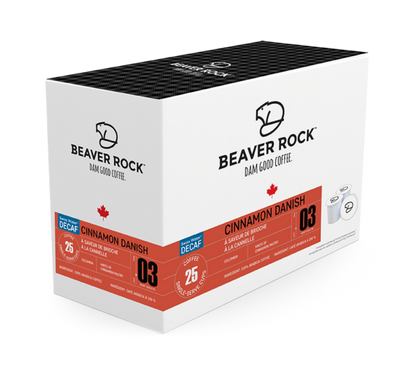 Beaver Rock™ Swiss Water® Decaf Cinnamon Danish (25 Pack)