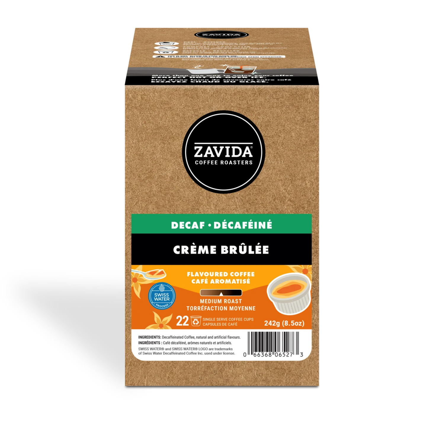 Zavida® Decaf Crème Brûlée (22 Pack)