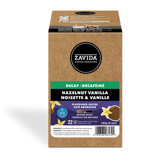 Zavida® Decaf Hazelnut Vanilla (22 Pack)