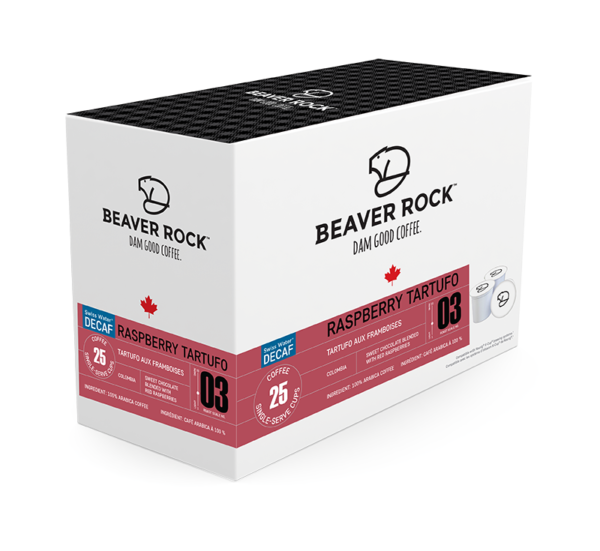 Beaver Rock™ Swiss Water® Decaf Raspberry Tartufo (25 Pack)