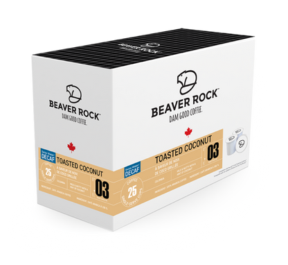 Beaver Rock™ Swiss Water® Decaf Toasted Coconut (25 Pack)