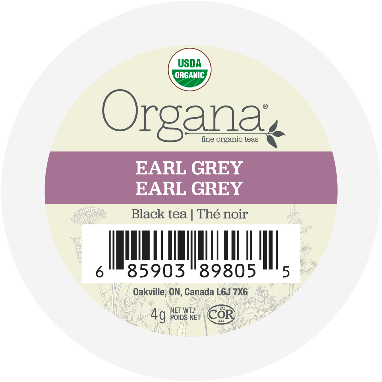 Organa Earl Grey Tea K-Cup (24 Pack)