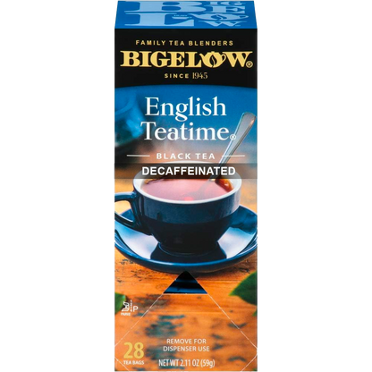 Bigelow® English Teatime Decaffeinated Black Tea (28 Pack)