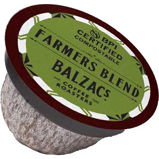 Balzac's Farmers Blend Blend Compostable K-Cup (18 Pack)