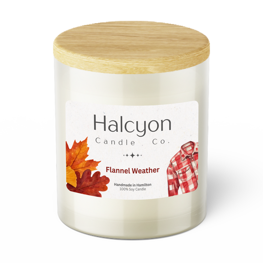 Halcyon Candle Co. Flannel Weather Candle