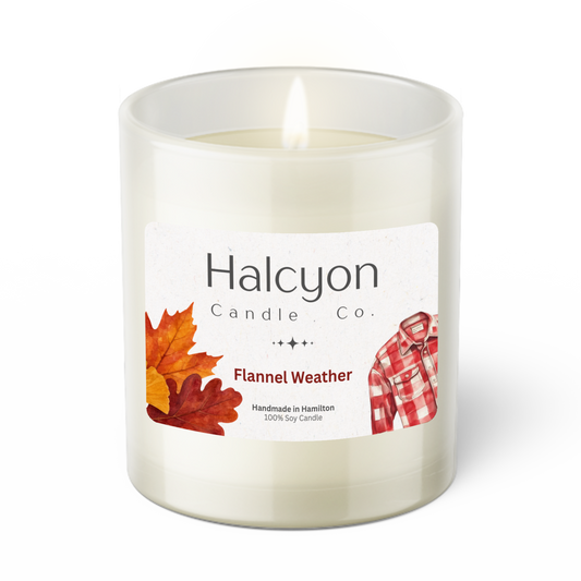 Halcyon Candle Co. Flannel Weather Candle