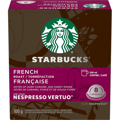 Starbucks® French Roast for Nespresso® Vertuo (8 Pack)