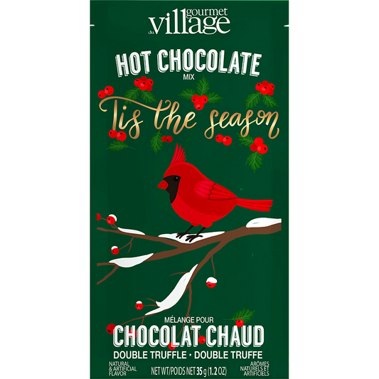 Gourmet Du Village Double Truffle Hot Chocolate - Holly Berry Cardinal (35g/1.2oz)