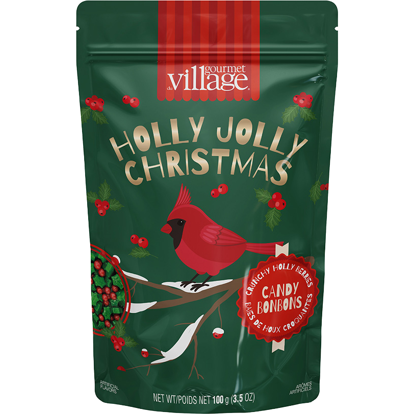 Gourmet du Village Holly Berry Cardinal Candy 100g (3.5 oz)