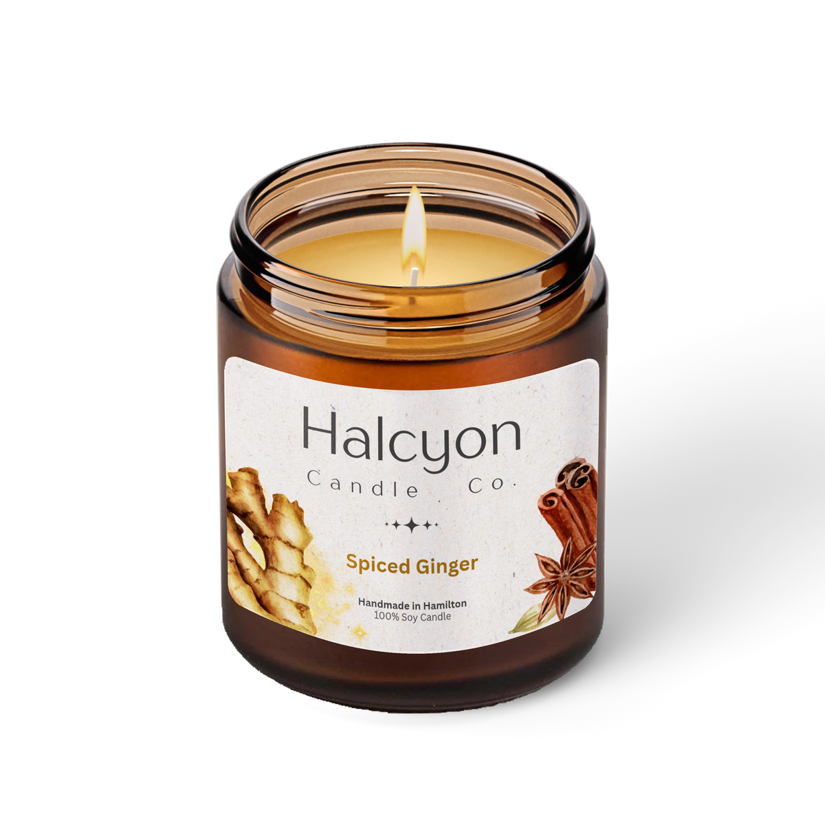 Halcyon Candle Co. Spiced Ginger Candle