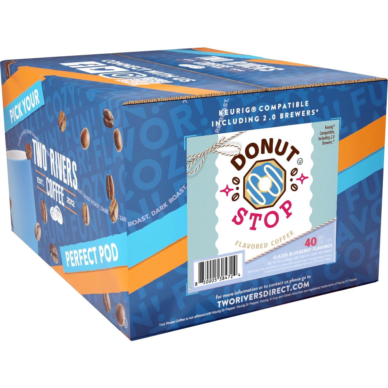 Donut Stop Glazed Blueberry Cake (40 Pack)