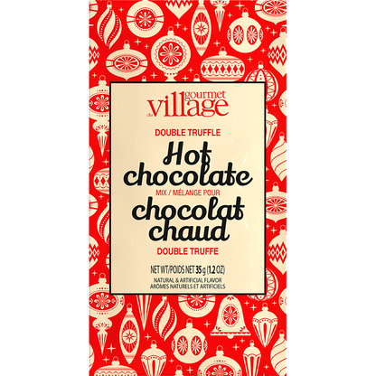 Gourmet Du Village Double Truffle Hot Chocolate - Retro Ornaments (35g/1.2oz)