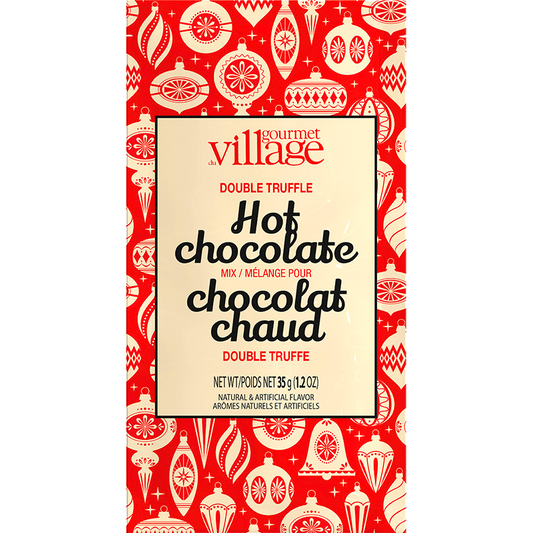 Gourmet Du Village Double Truffle Hot Chocolate - Retro Ornaments (35g/1.2oz)