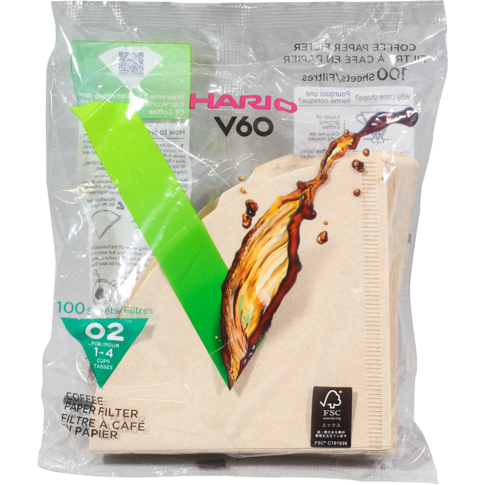 HARIO V60-02 Filters (100-Pack) - SHIPPING ONLY