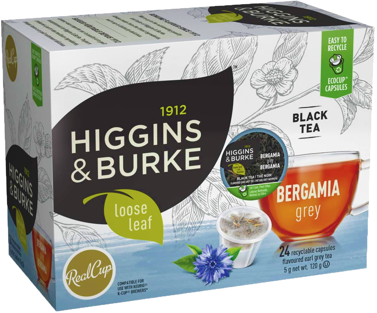 Higgins & Burke Bergamia Grey (24 Pack)