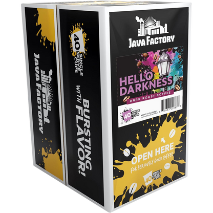 Java Factory Roasters Dark and Handsome (40 Pack)