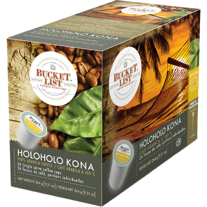 Bucket List Coffee Roastery® Holoholo Kona (24 Pack)