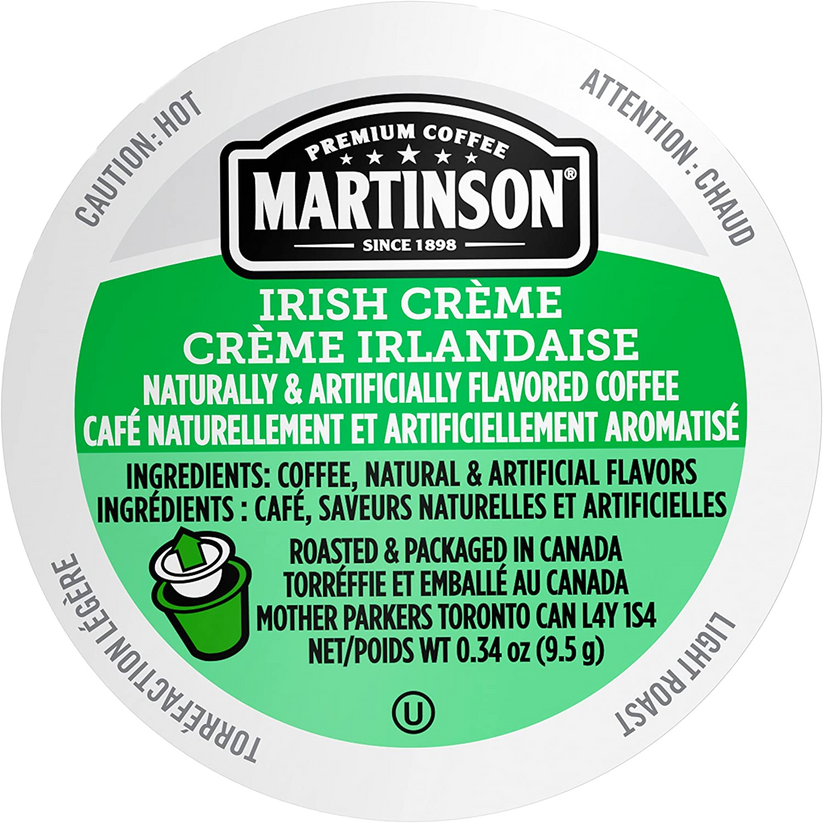 Martinson® Irish Crème (24 Pack) Greenbelt Coffee