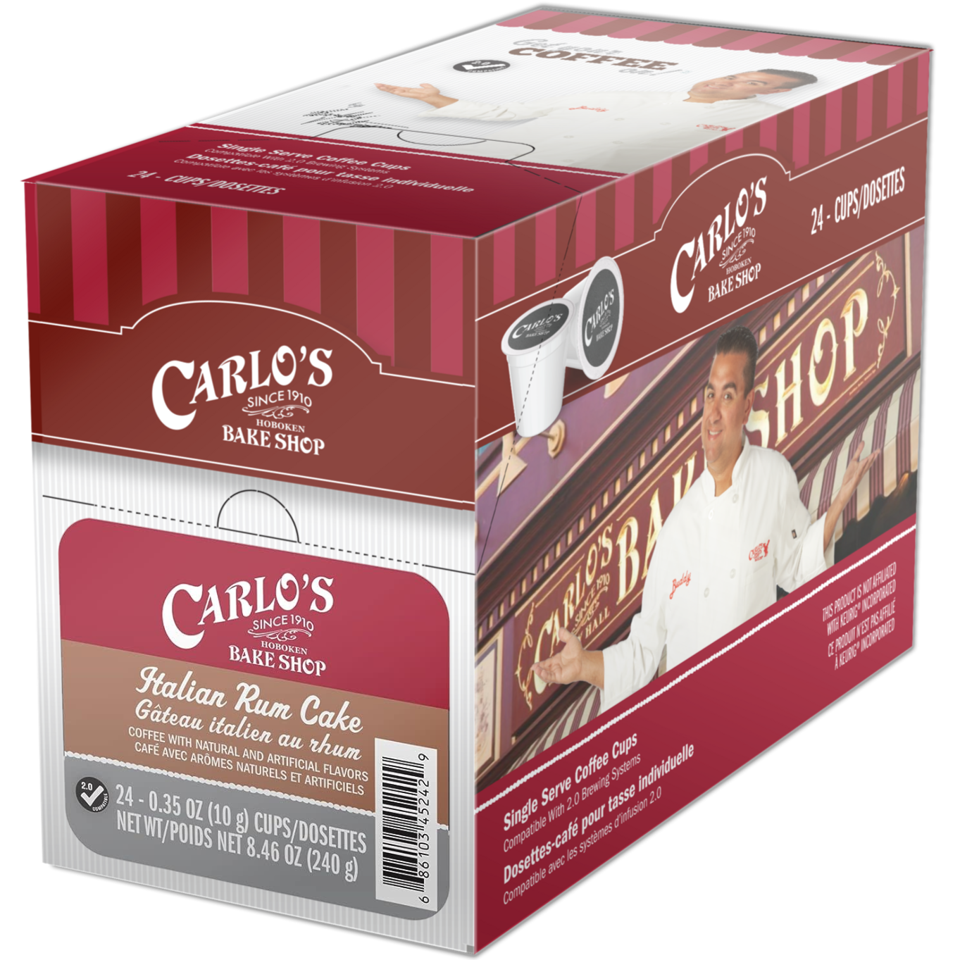 Carlo's Bake Shop™ Italian Rum Cake (24 Pack)