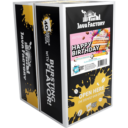 Java Factory Roasters Happy Birthday (40 Pack)
