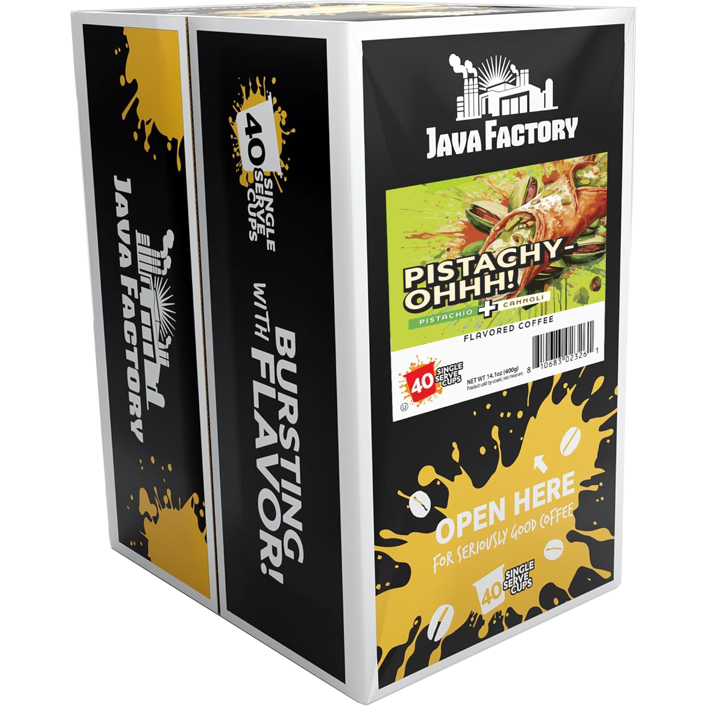 Java Factory Roasters Pistachy-Ohhh! (40 Pack)