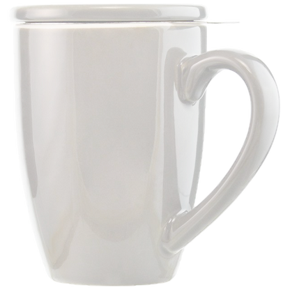 Grosche® Kassel Ceramic Tea Infuser Mug - White 330mL